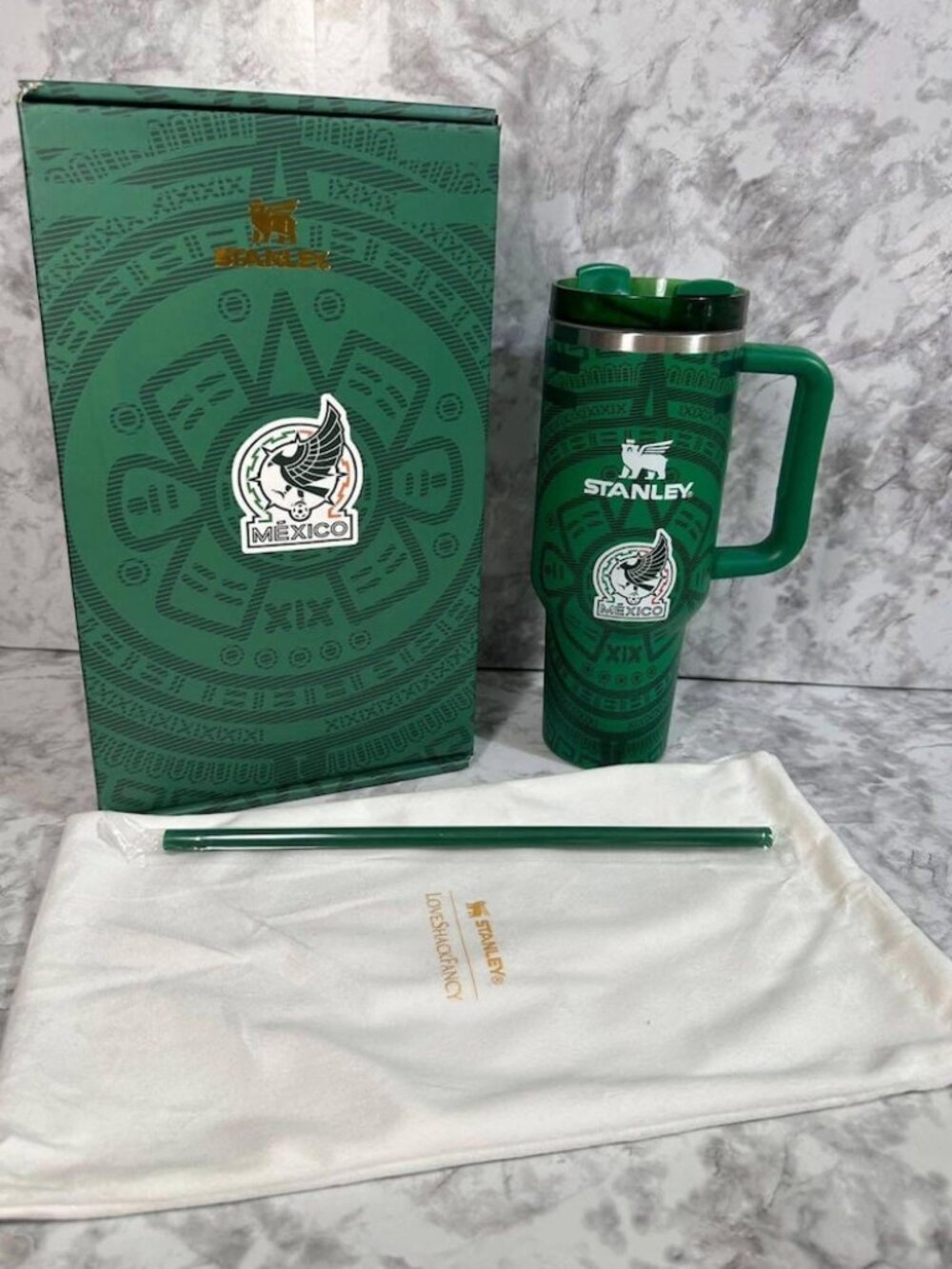 Limited Edition Mexico World Cup 2026 Stanley Soccer Tumbler